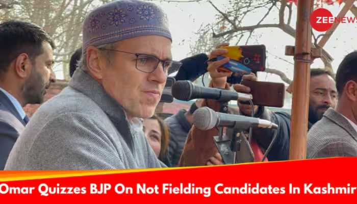 Omar Abdullah Challenges BJP's Development Claims in Kashmir Amid Absence of Candidates in Lok Sabha Elections 2024